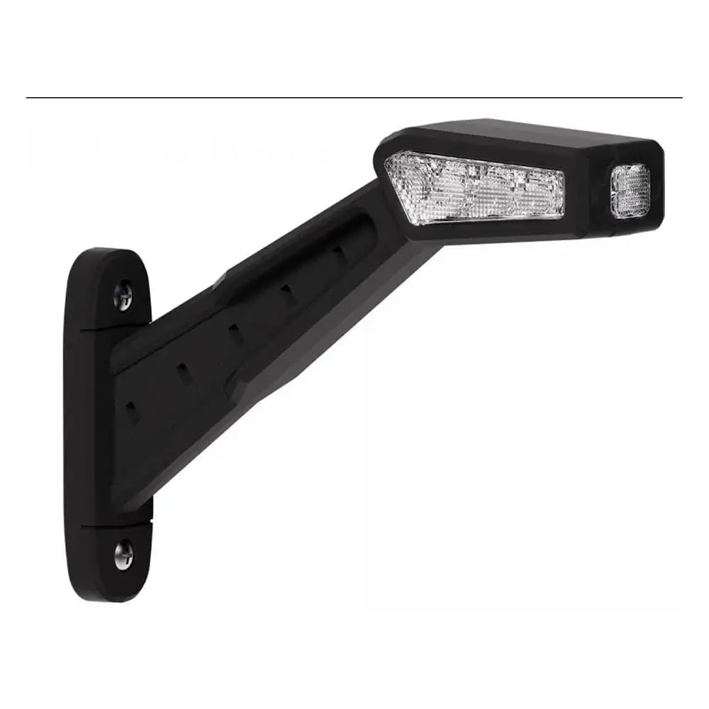 Straight Arm LED Marker Lamp – Large Rectangular Rubber Mount