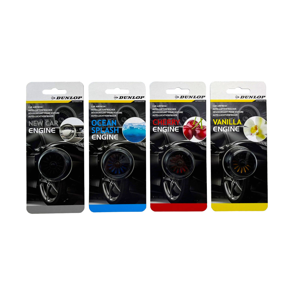 Dunlop Turbo Design Car Air Freshener – 4 Scent Variations