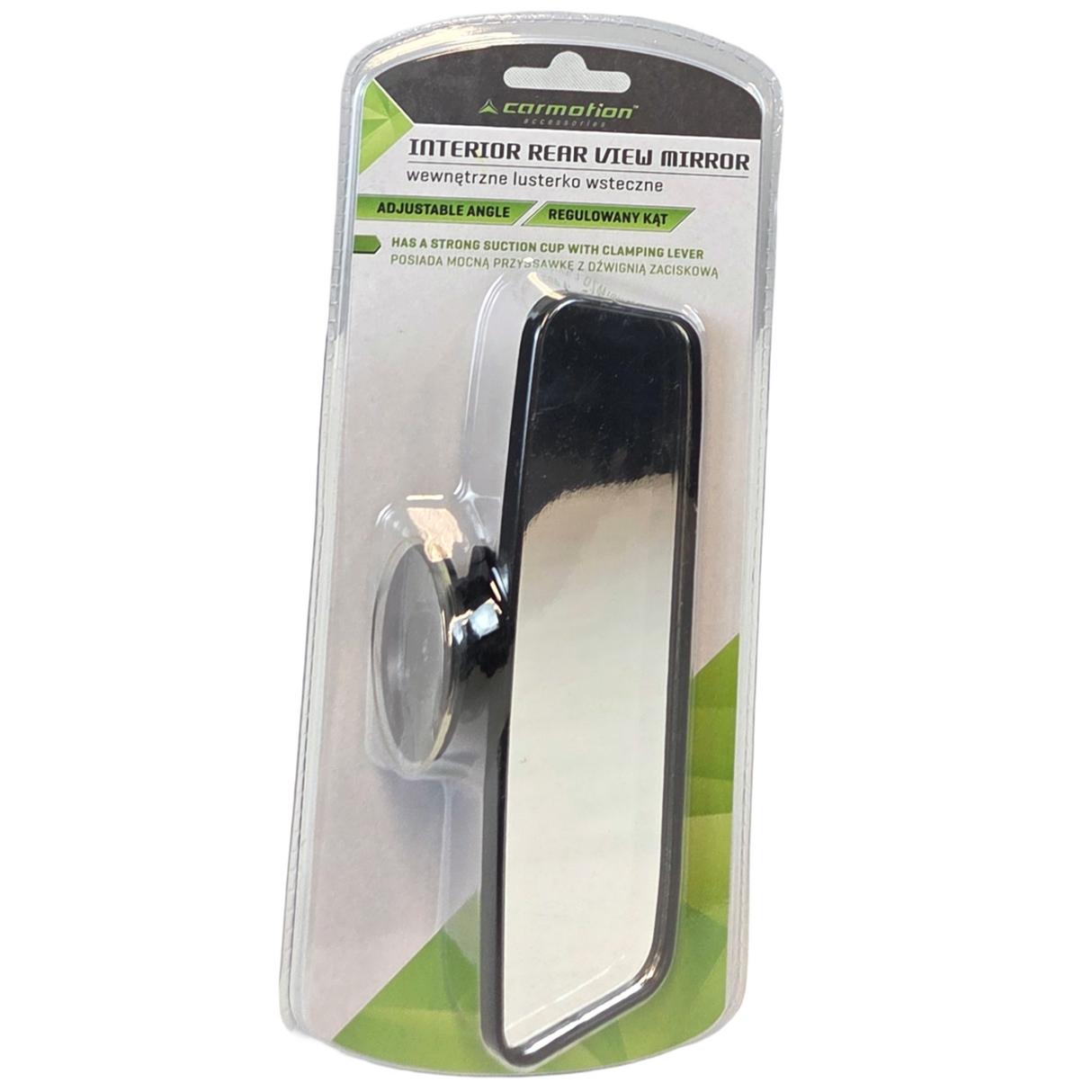 Supplementary Rearview Mirror with Suction Cup – 61 x 184 mm