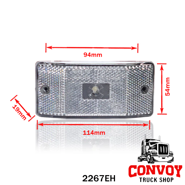 Trapezoidal Prism LED Position Lamp