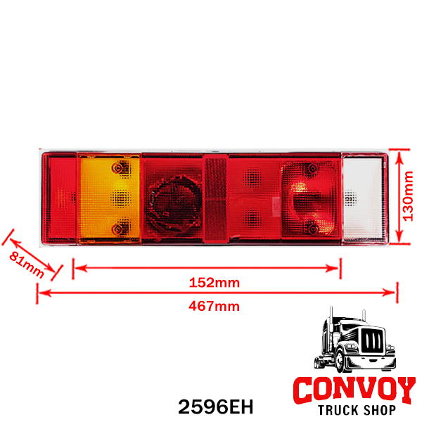 Large Rear Lamp for Iveco