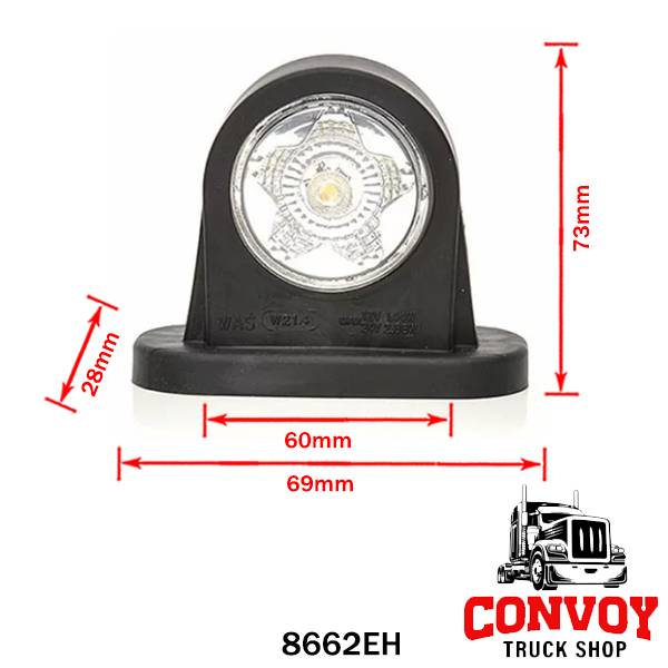 LED Marker Rubber Lamp Block with Star Pattern