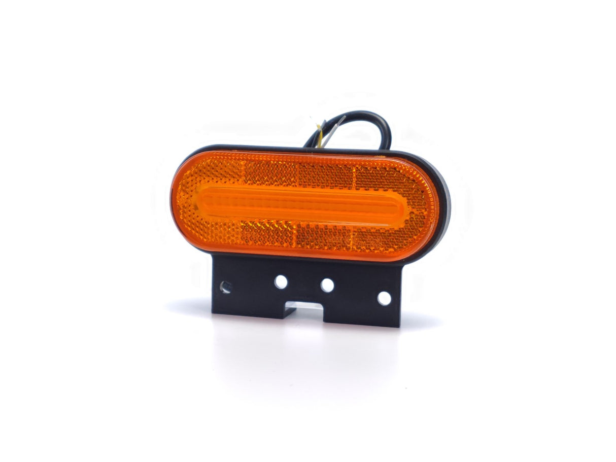 LED Position and Indicator Lamp with Rounded Amber Bracket