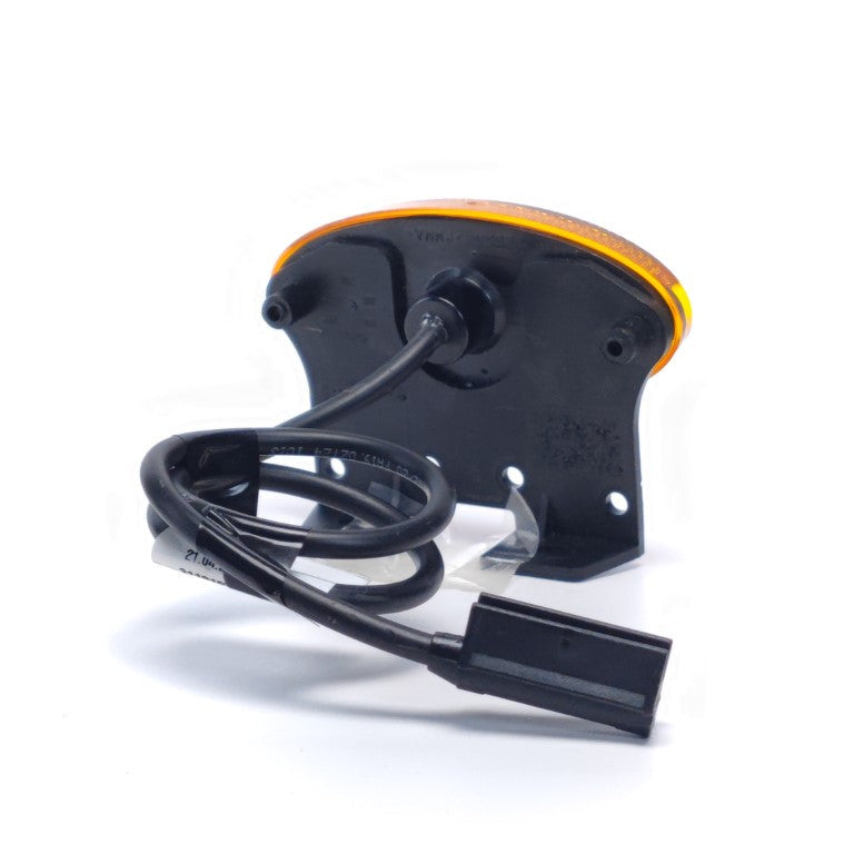 Feu de position LED ovale jaune avec support Flatpoint II Aspöck