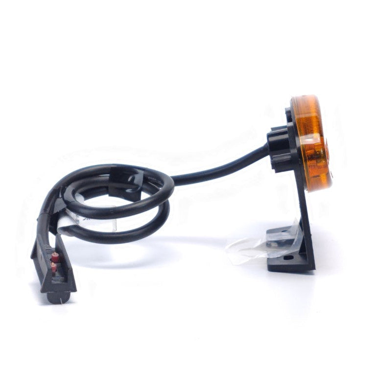 Feu de position LED ovale jaune avec support Flatpoint II Aspöck