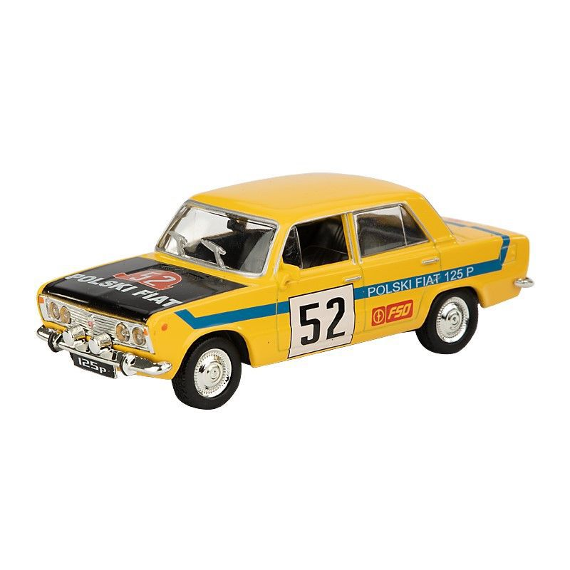 Polski Fiat 125p Rally Diecast Model Car 1:43
