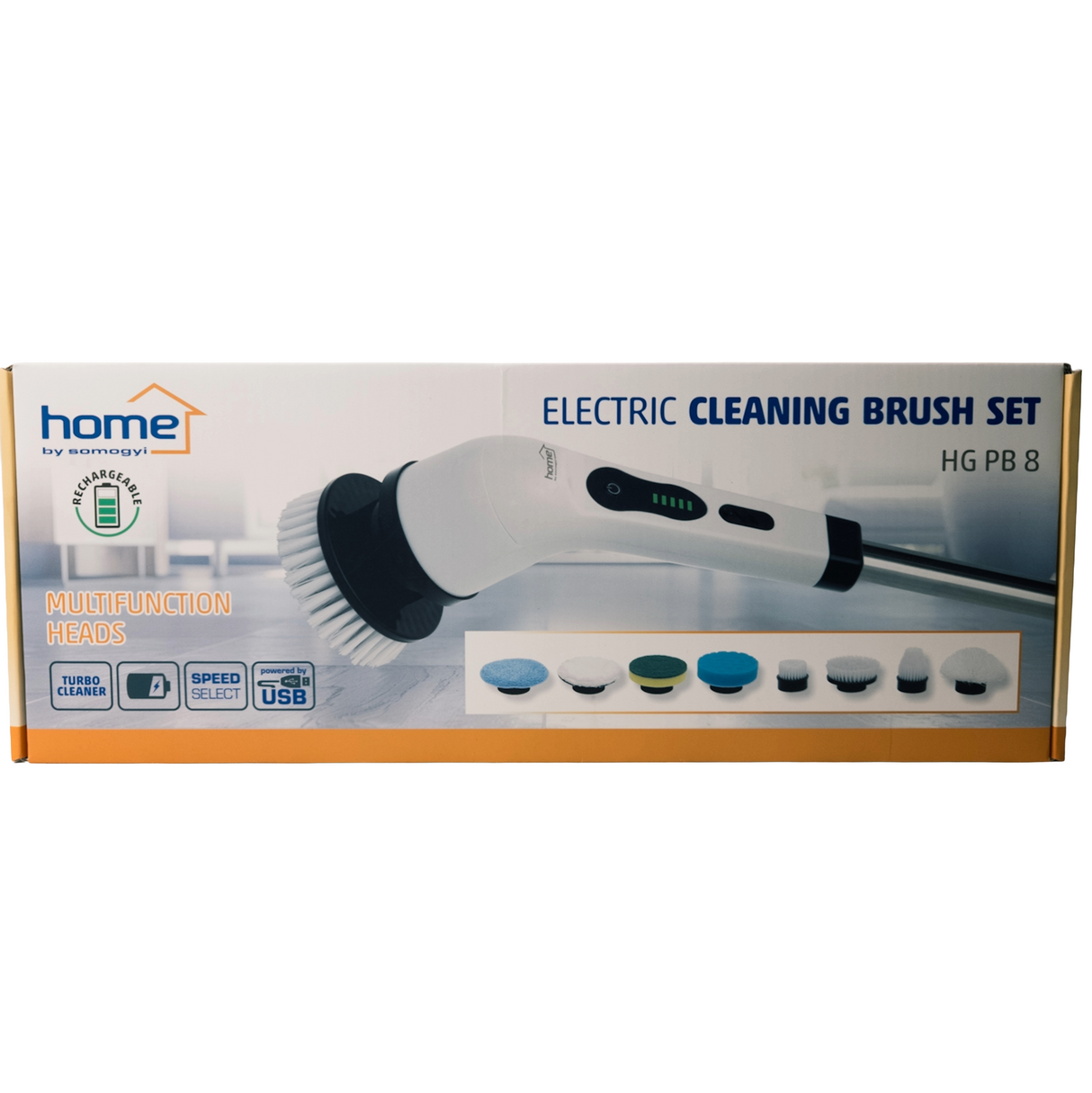 Electric Cleaning Brush Set with Telescopic Handle, 25W