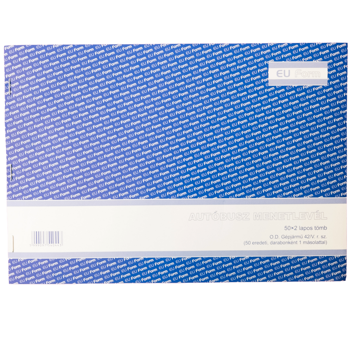 Bus Logbook DGJ42/V 2-Part Form