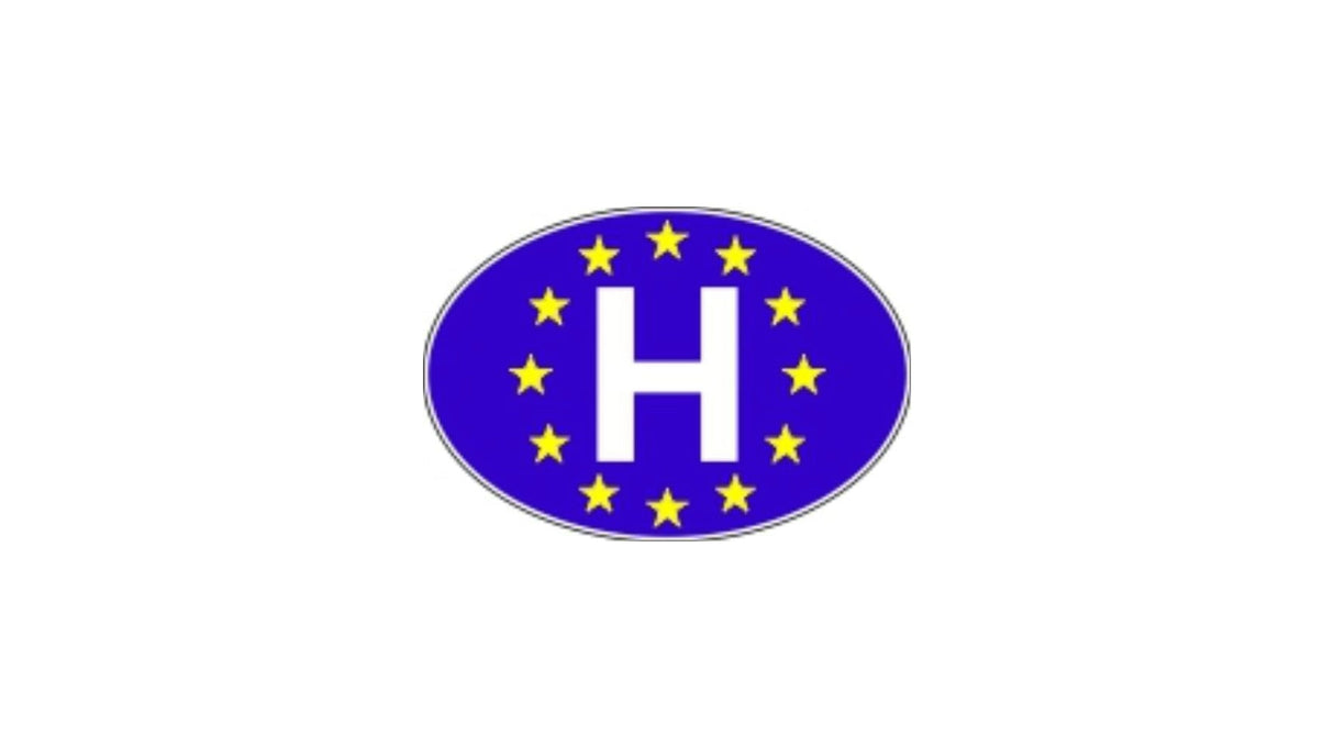 EU Stars 'H' Country Sticker