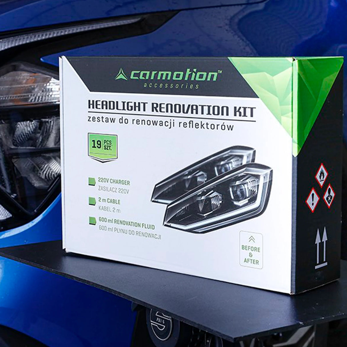 Plastic Headlight Restoration Kit