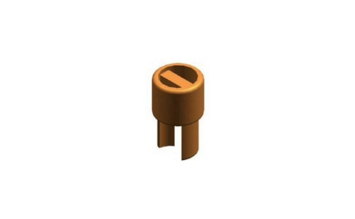Canvas Tension Tube Connector Plug with Bottom Brass Pin, 34mm Split Design