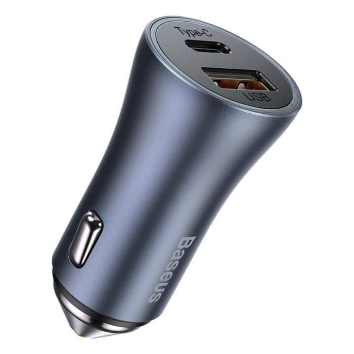 Baseus Golden Contractor Pro Car Charger USB-A & Type-C