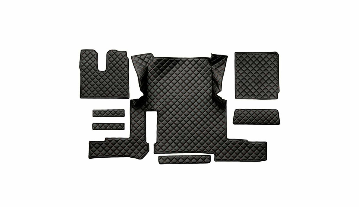 Quilted Faux Leather Floor Mat for MAN TGX Automatic (2018-2020) – Single Drawer