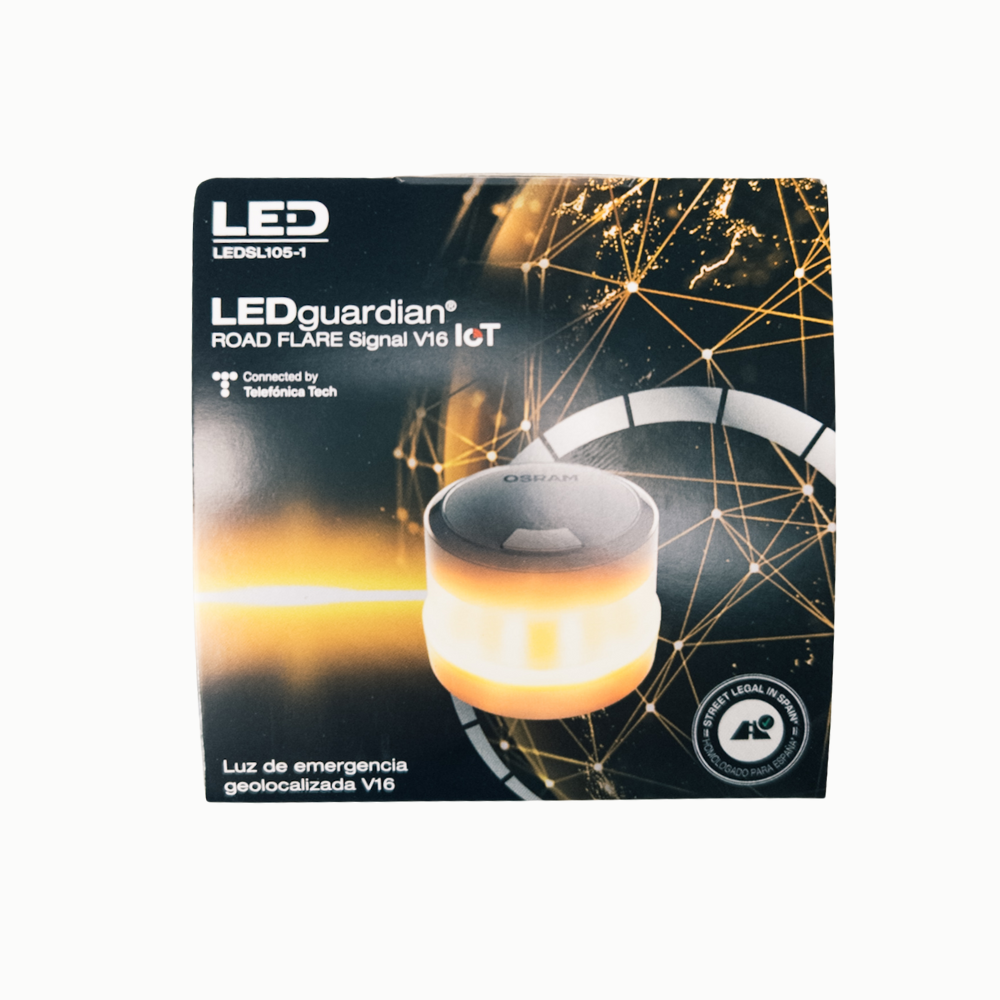 Osram LED-Warnleuchte V16, gelb – 360° Sichtbarkeit, magnetisch