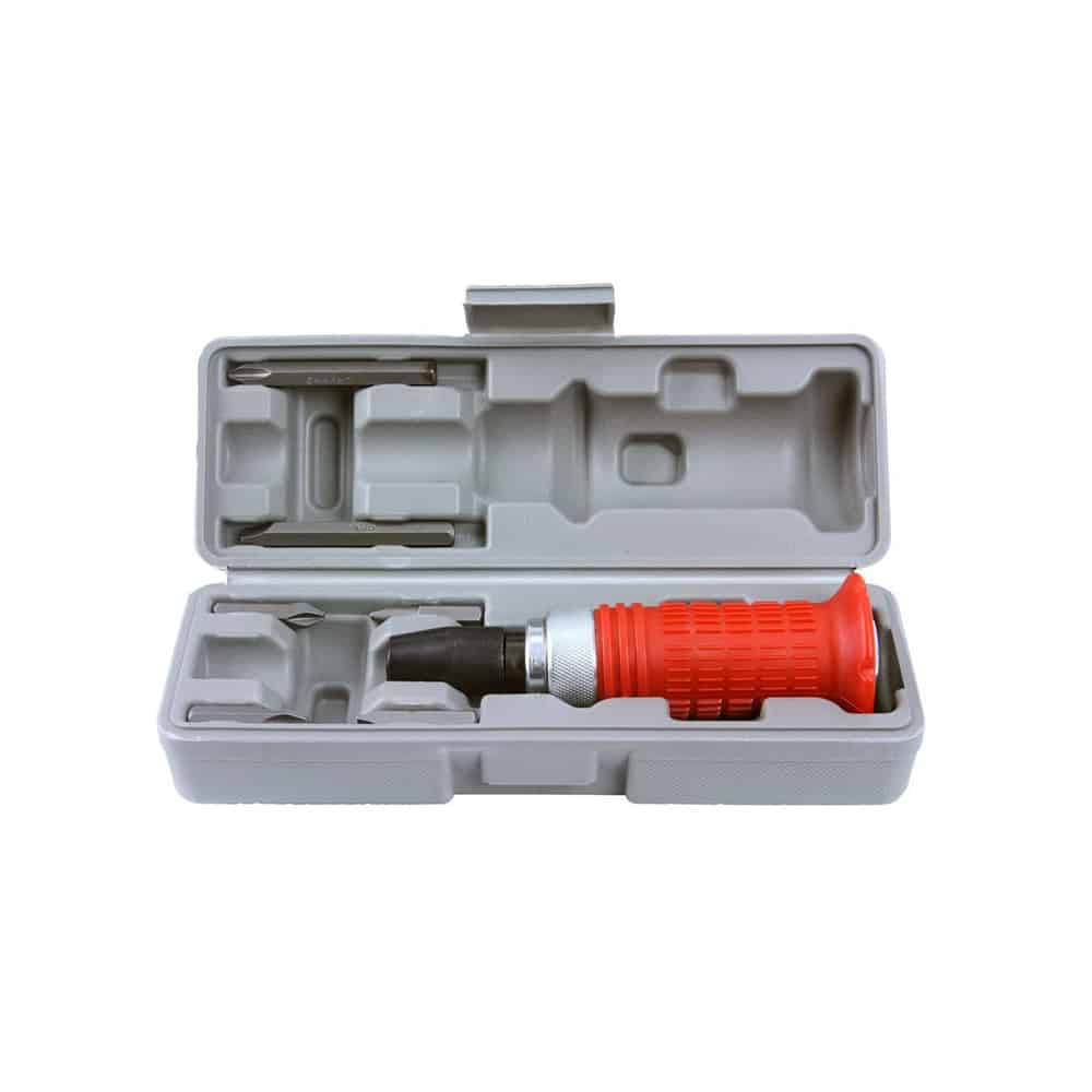 Impact Screwdriver with 6 Interchangeable Bits