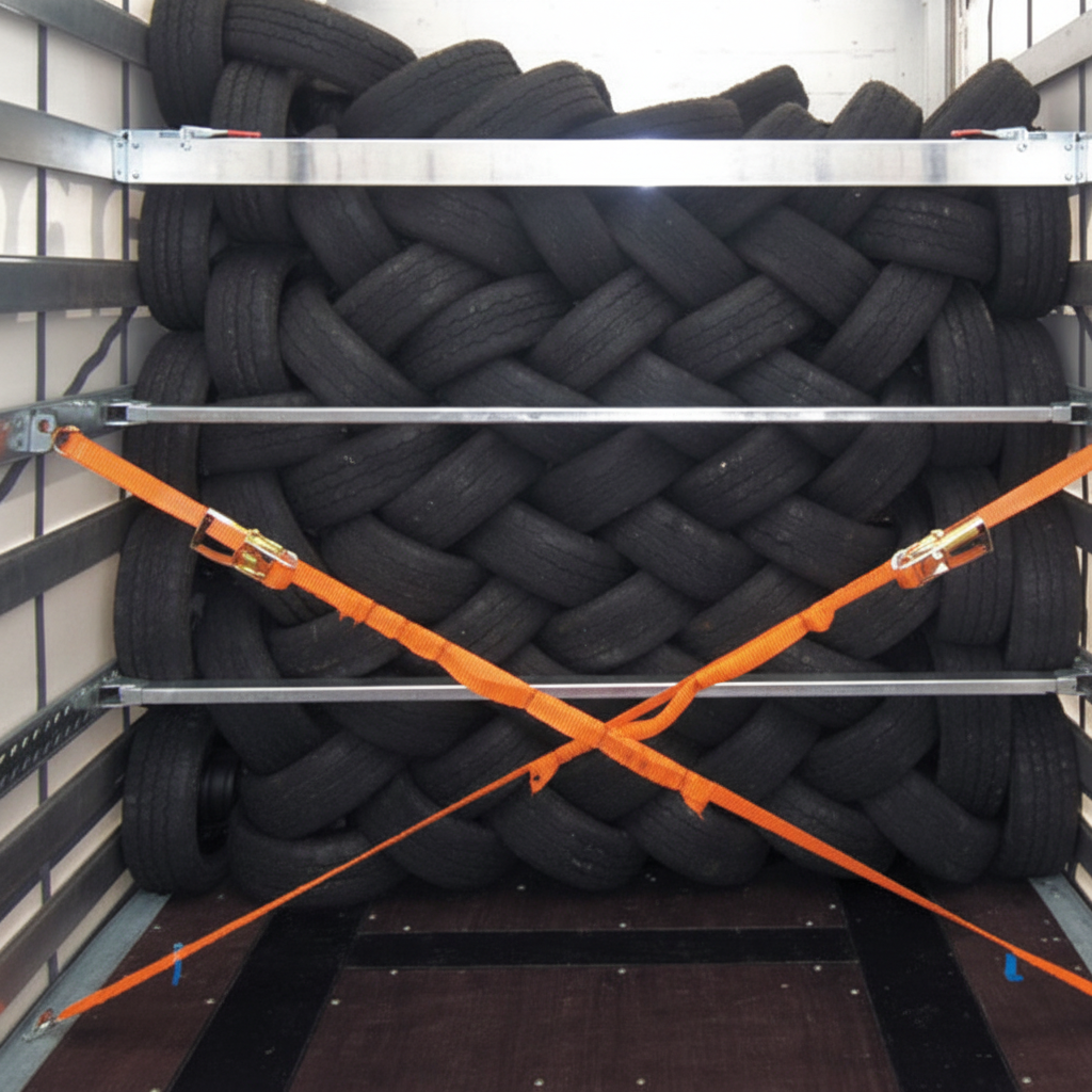 Barre de fixation latérale réglable 1,96–2,91 m pour camions