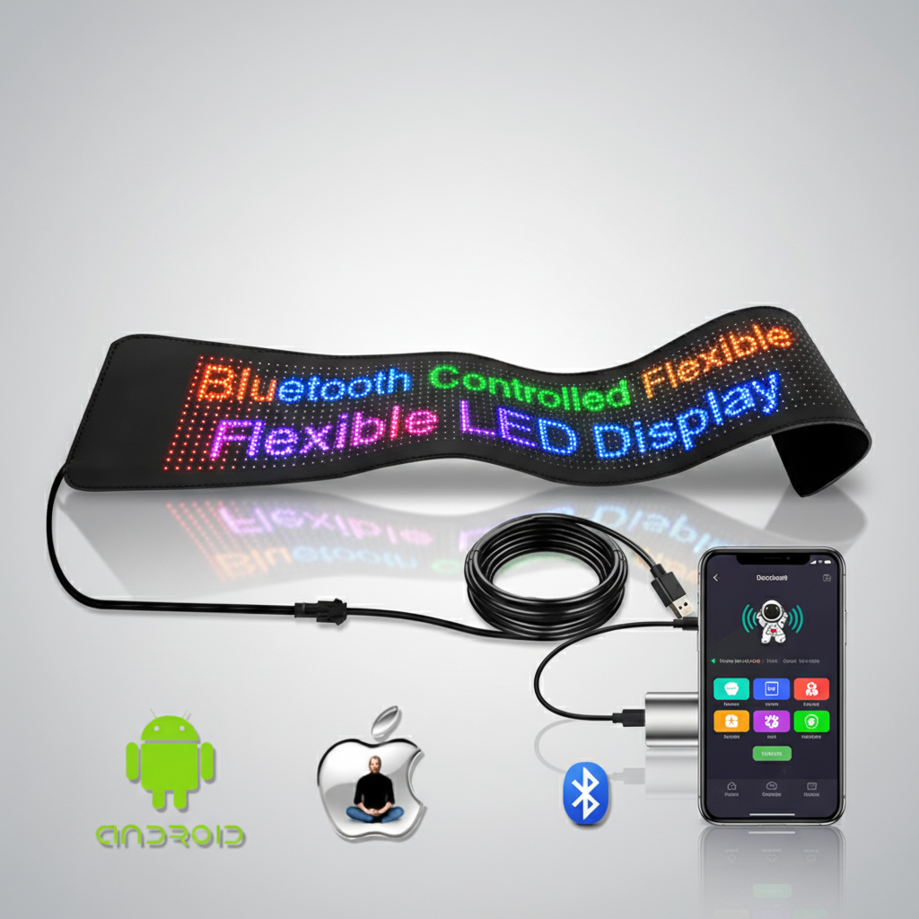 LED Eye Display Set with Remote, 12V, 590x120mm