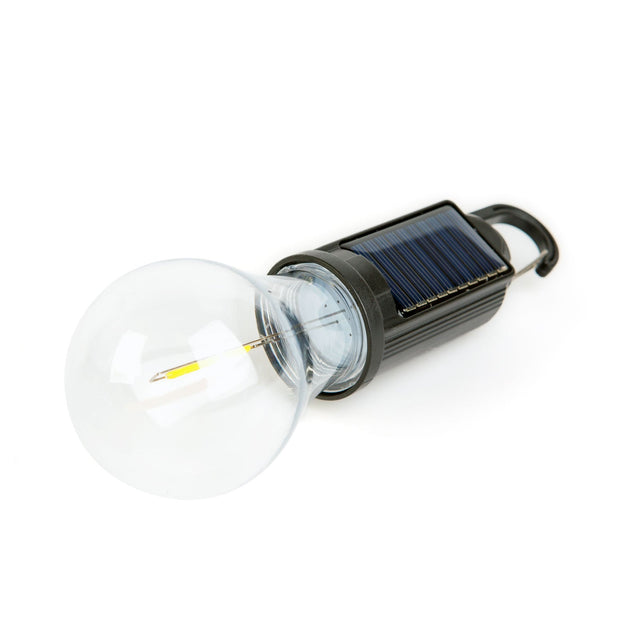 Solar Outdoor Bulb-Shaped Lamp with USB-C Charging