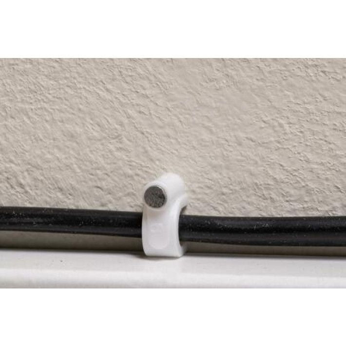 Cable Organizer Set – 3 Sizes, White, 100 pcs