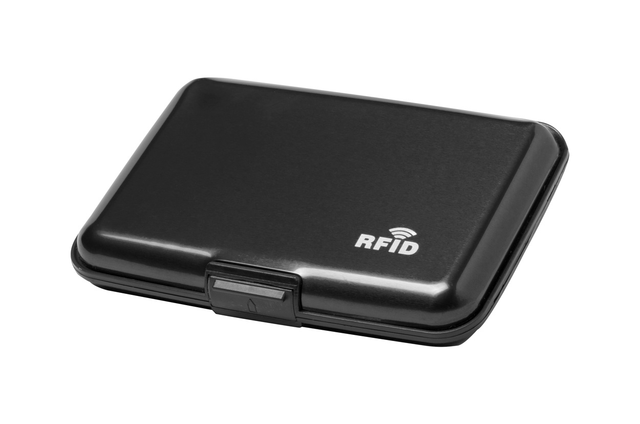RFID Card Holder – Black Aluminum