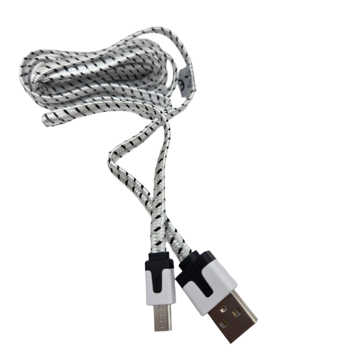 Micro USB-B Data & Charging Cable 2m Black-White