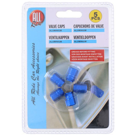 Aluminum Valve Cap Set – 5 Pieces