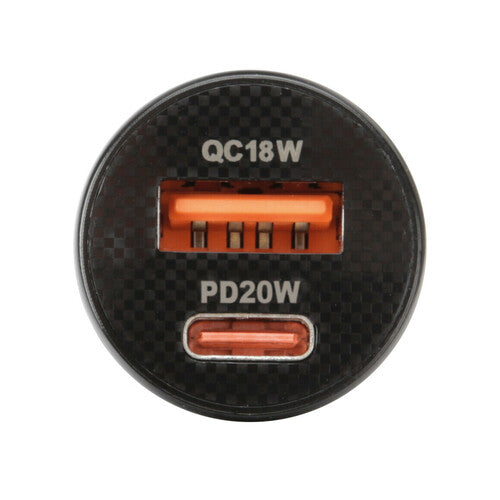 Car Charger Dual USB Port (USB A & USB C) 20W