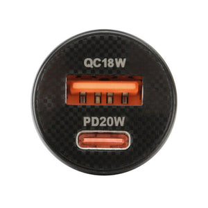 Car Charger Dual USB Port (USB A & USB C) 20W