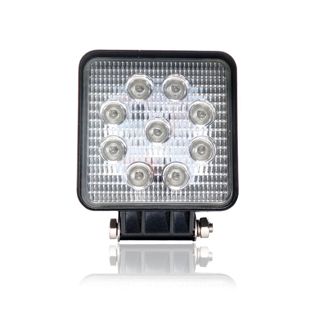 LED Work Light Square Flood 27W 12/24V Blue