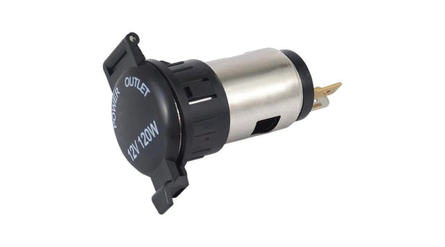 Universal 12V 120W Car Cigarette Lighter Socket with Cover