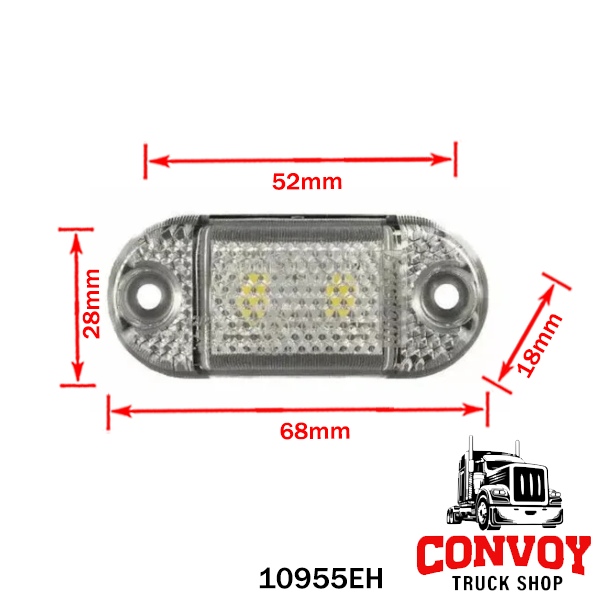 LED Marker Light Oval Flush Mount