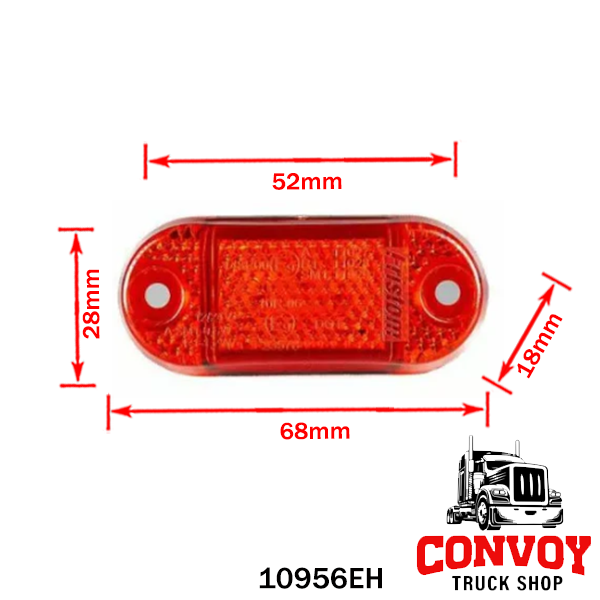 LED Marker Light Oval Flush Mount