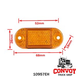 LED Marker Light Oval Flush Mount
