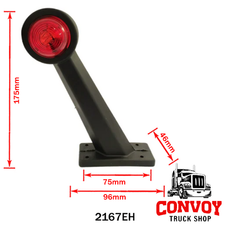 Heavy-Duty Straight Arm Marker Rubber Lamp