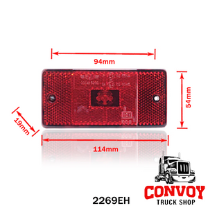 Trapezoidal Prism LED Position Lamp