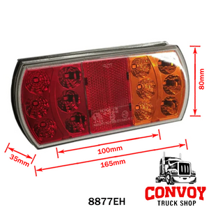 4-Function LED Prism Trailer Light 12/24V