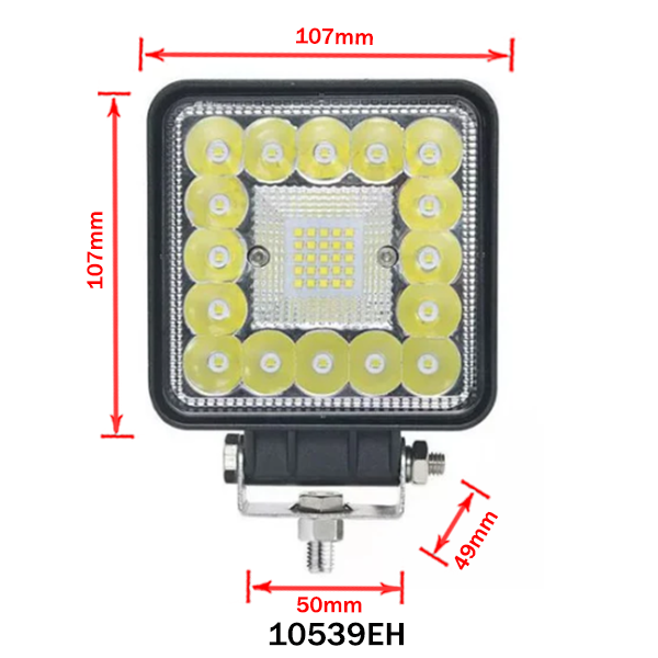LED Work Light Square Combo Beam 12/24V