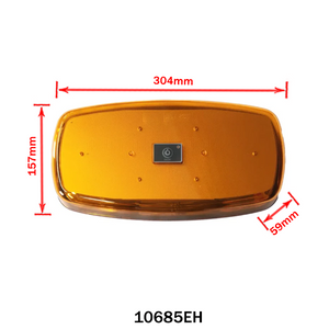 Rechargeable LED Amber Strobe Light Bar with Magnetic Mount