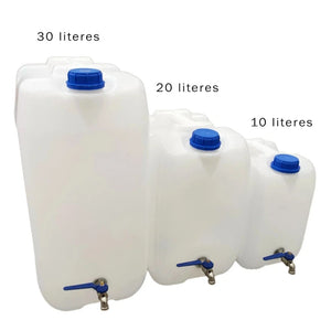 Plastic Dispenser Canister with Metal Tap