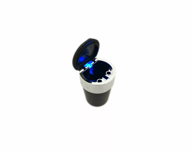 Car Ashtray for Cup Holder with Blue LED Light