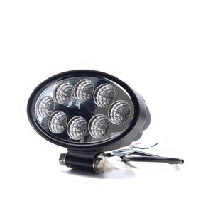 Oval LED Work Light, Wide Beam, 24W 12/24V