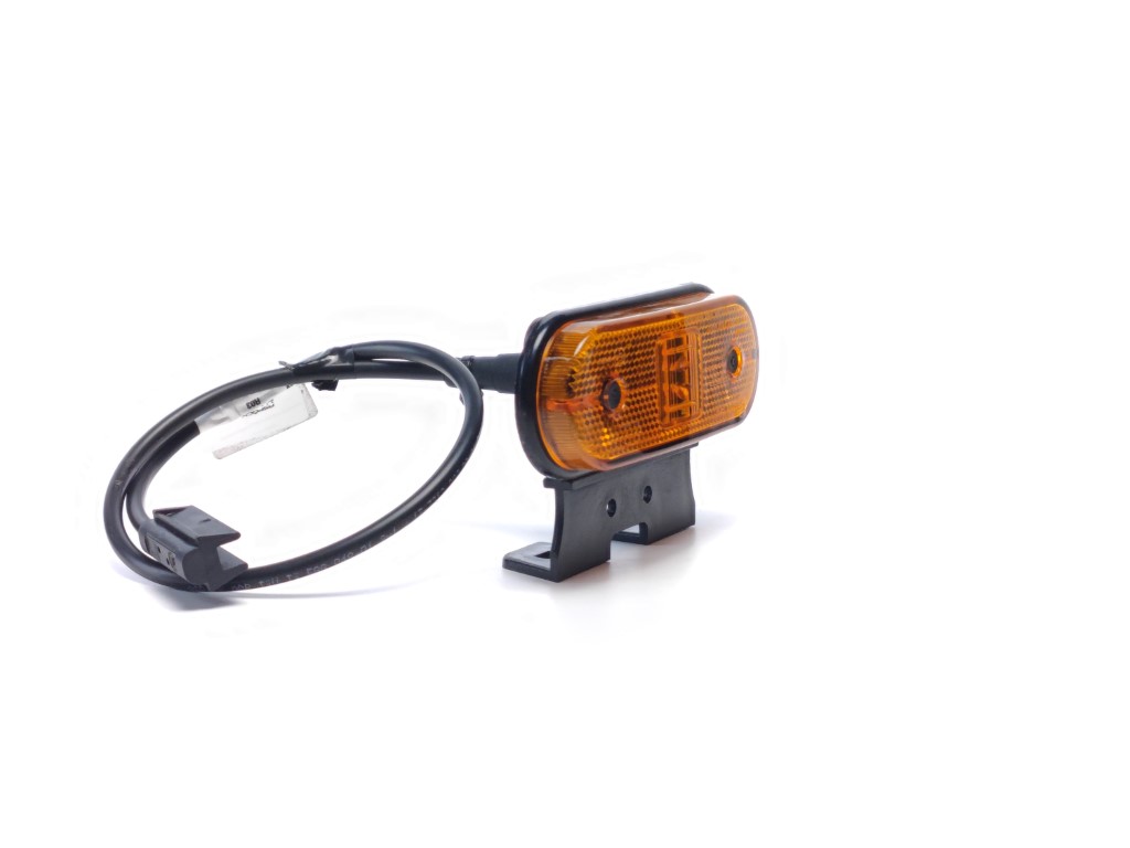 Aspöck LED Unipoint Position Lamp Amber with Holder and 0.5m Cable