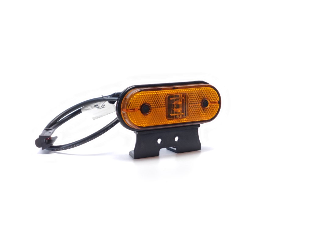 Aspöck LED Unipoint Position Lamp Amber with Holder and 0.5m Cable