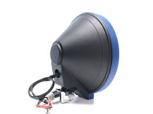 Round High Beam Spotlight with Blue Lens – 223mm