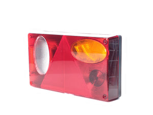 Rectangular Trailer Lamp with Triangle Reflector