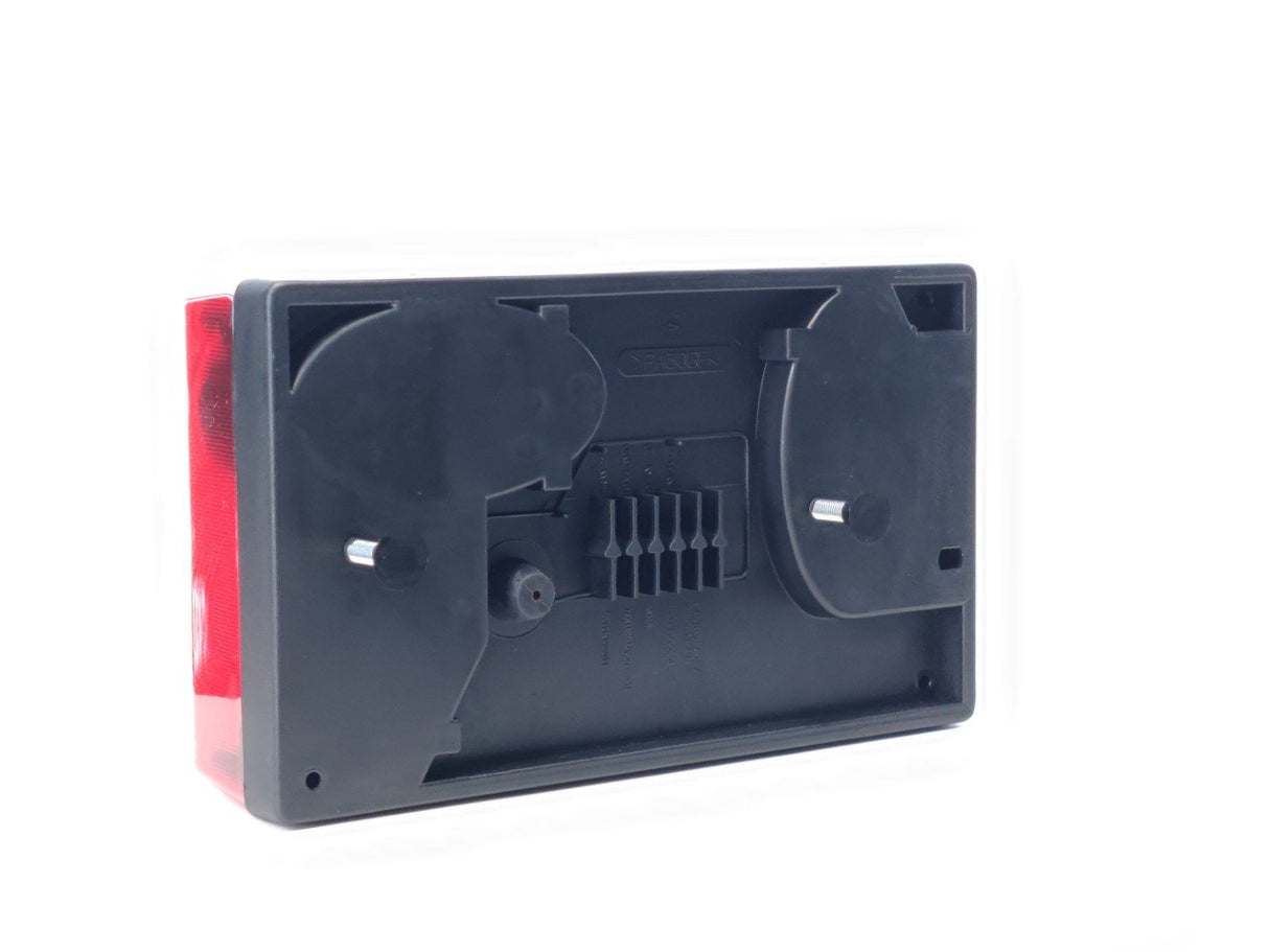 Rectangular Trailer Lamp with Triangle Reflector