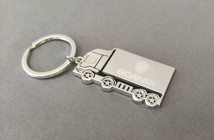 Truck Keychain with Engraved Logo