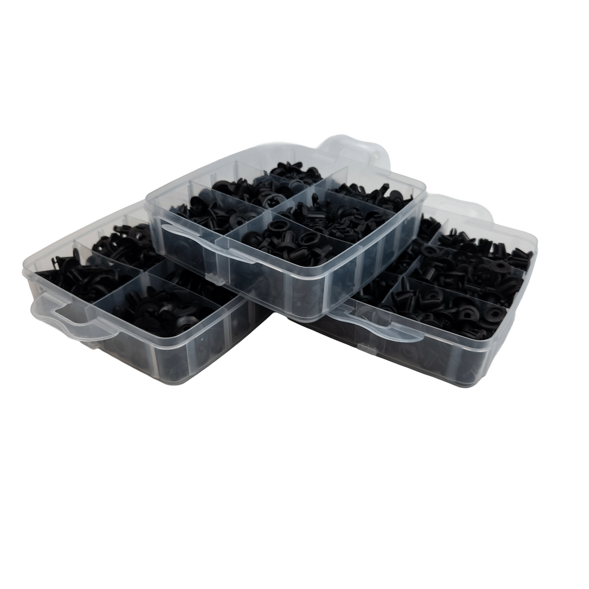 Plastic Fastener Set – 16 Types, 625 pcs