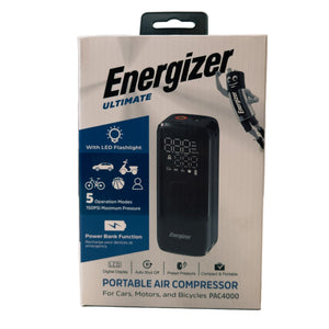 Energizer Mini Compressor Power Bank with Flashlight
