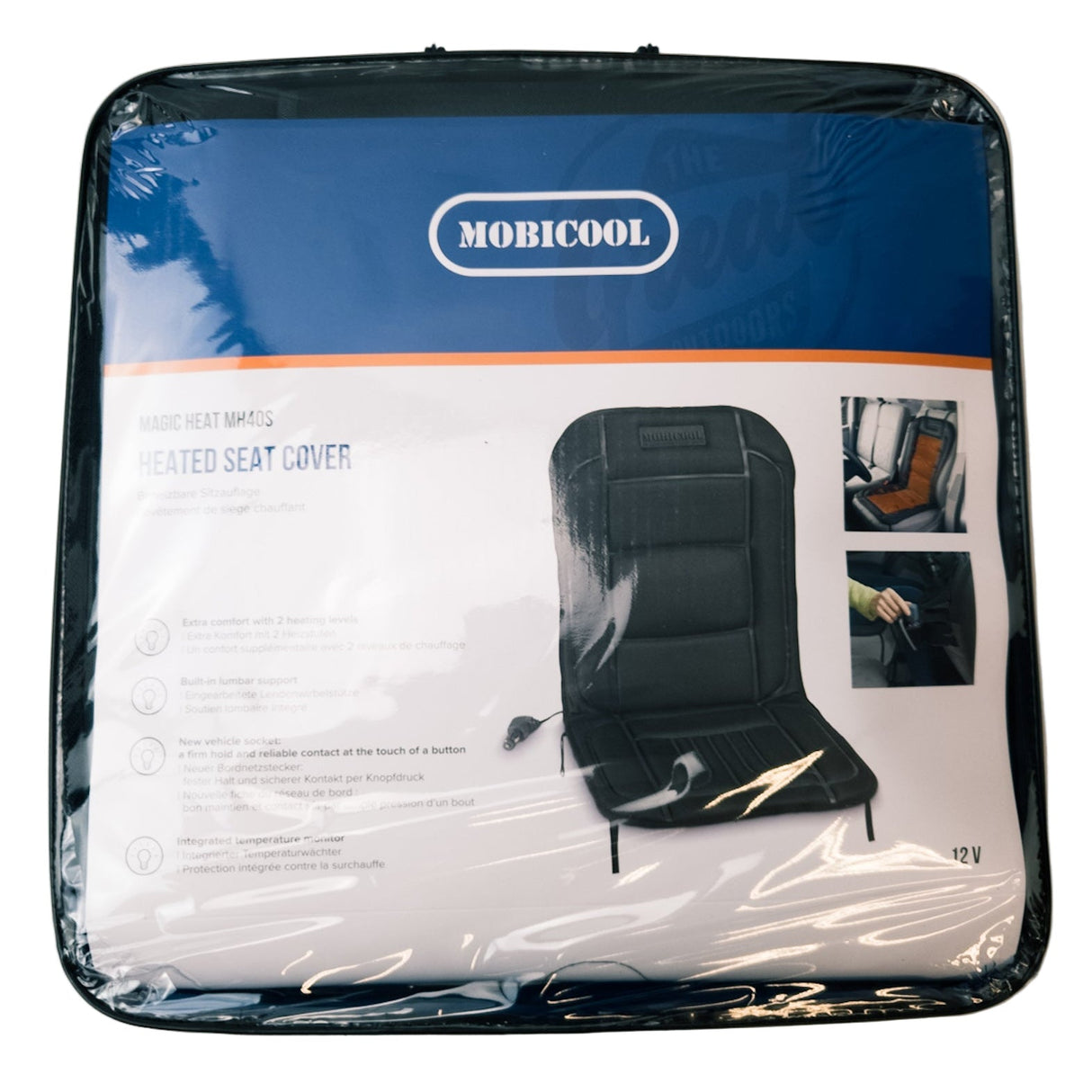 Heated Seat Cover with 2 Heat Levels, 12V